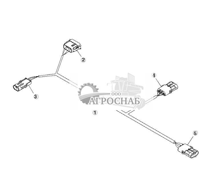 Жгут проводов, удлинитель опоры главной системы блокировки - ST519276 70.jpg